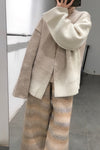 SWAYING/KNIT fleece V-neck cardigan SW202SZ53